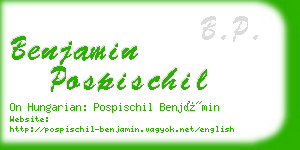 benjamin pospischil business card